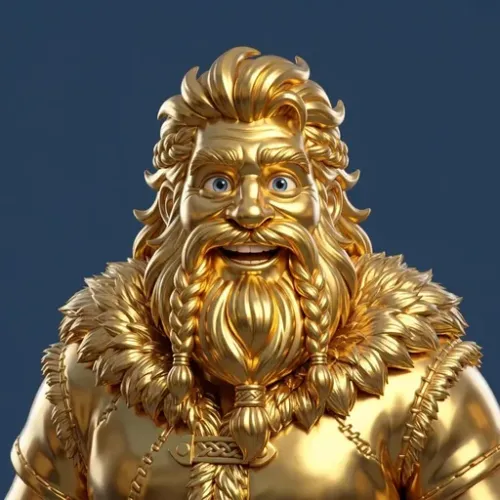 Viking · Gold Statue