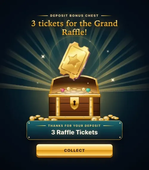 Treasure chest opens
