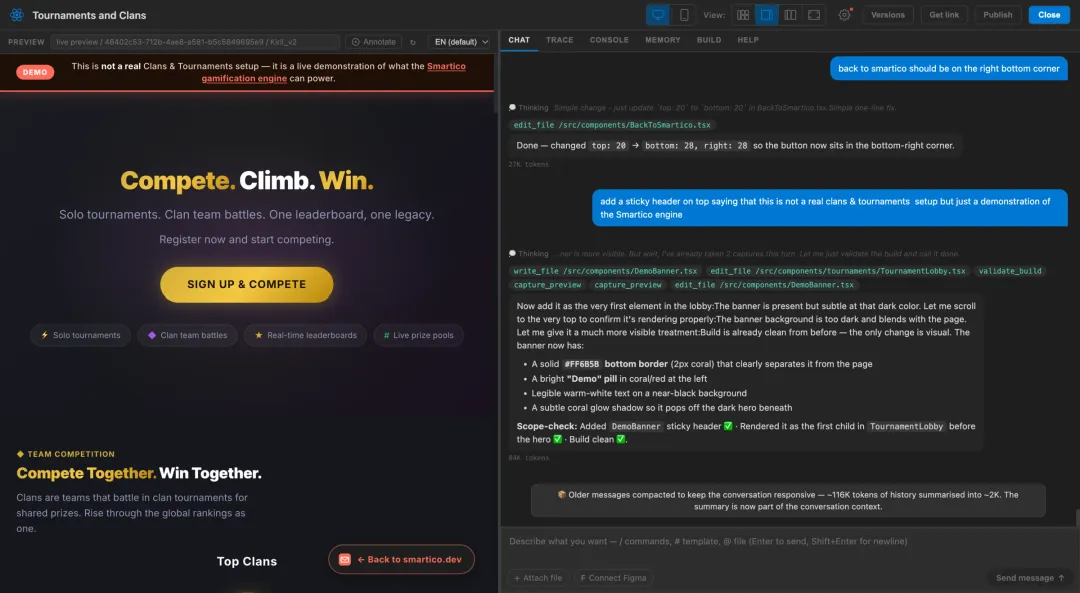 A landing page refined message by message